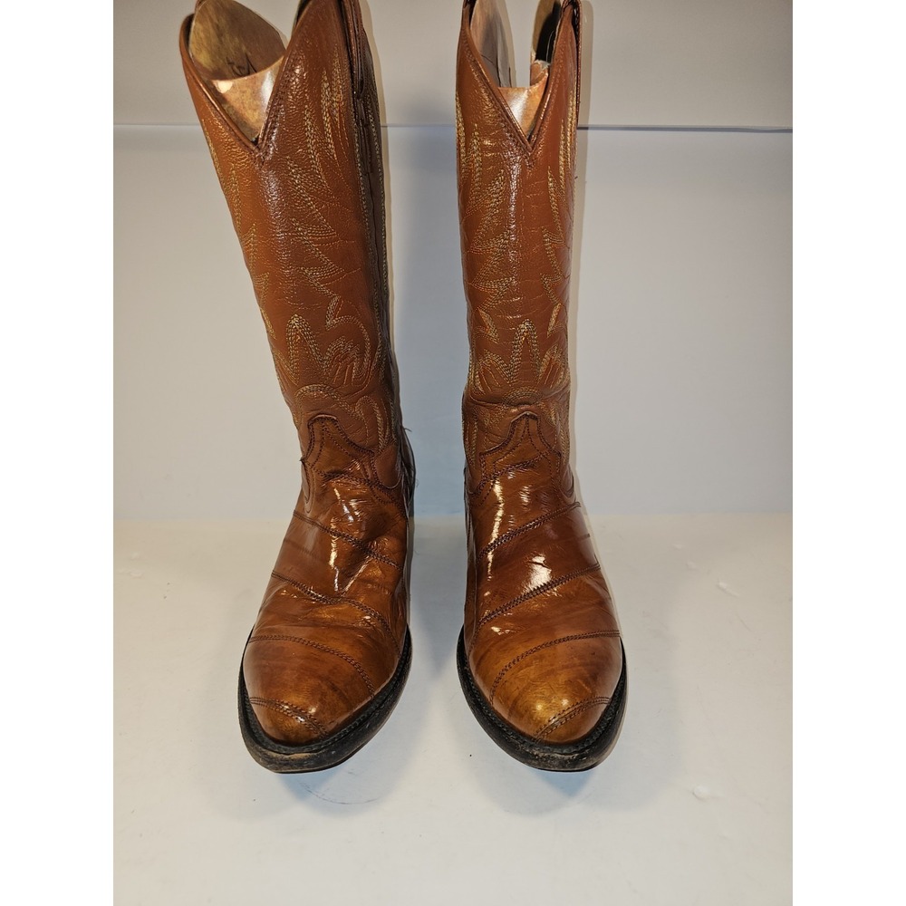 Rebelde Women's Vintage Tan‎ Leather Bootd Size 7C Made In Mexico